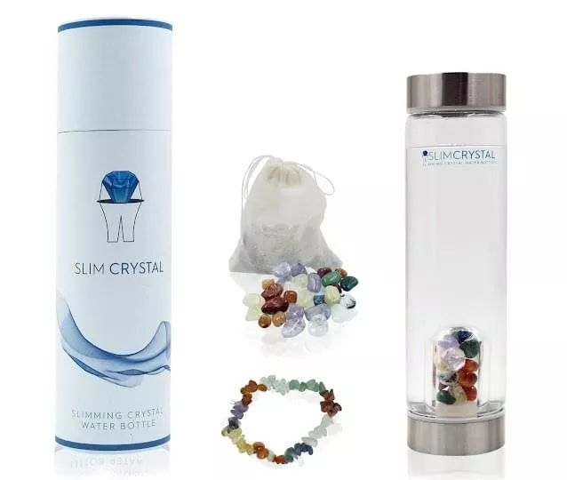 slim crystal water bottles