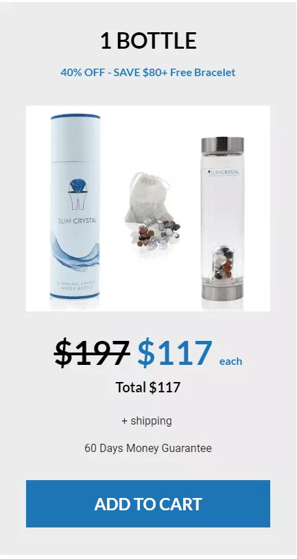 slimcrystal 1 water bottle